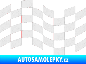 Samolepka Šachovnice 021 Ultra Metalic bílá