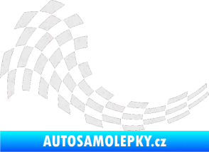 Samolepka Šachovnice 027 Ultra Metalic bílá