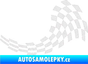 Samolepka Šachovnice 028 Ultra Metalic bílá
