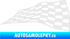 Samolepka Šachovnice 049 Ultra Metalic bílá