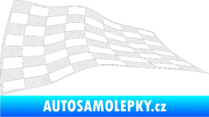 Samolepka Šachovnice 050 Ultra Metalic bílá