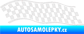 Samolepka Šachovnice 057 Ultra Metalic bílá