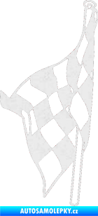 Samolepka Šachovnice 058 Ultra Metalic bílá