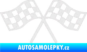 Samolepka Šachovnice 065 Ultra Metalic bílá