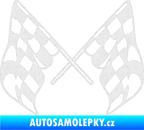 Samolepka Šachovnice 070 Ultra Metalic bílá