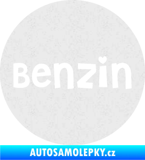 Samolepka Samolepka na víčko od nádrže 008 benzín Ultra Metalic bílá