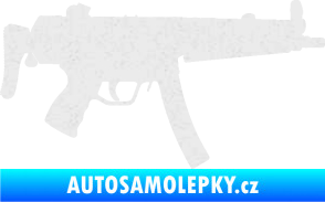 Samolepka Samopal 001 pravá Ultra Metalic bílá