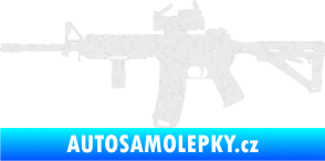 Samolepka Samopal 003 levá Ultra Metalic bílá