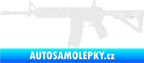 Samolepka Samopal 004 levá Ultra Metalic bílá
