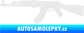 Samolepka Samopal 005 levá Ultra Metalic bílá