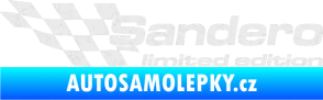 Samolepka Sandero limited edition levá Ultra Metalic bílá