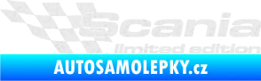 Samolepka Scania limited edition levá Ultra Metalic bílá
