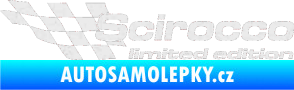 Samolepka Scirocco limited edition levá Ultra Metalic bílá