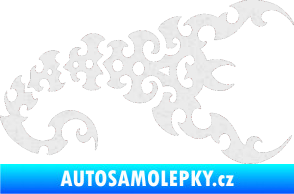 Samolepka Štír 015 pravá Ultra Metalic bílá