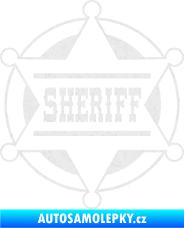 Samolepka Sheriff 004 Ultra Metalic bílá