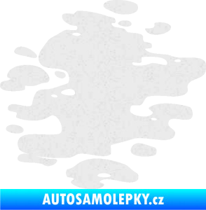 Samolepka Skvrna 001 pravá kaňka Ultra Metalic bílá