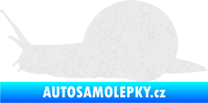 Samolepka Šnek 001 levá Ultra Metalic bílá