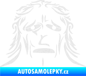 Samolepka Sněžný muž Ultra Metalic bílá