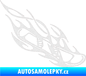 Samolepka Snowboard 015 pravá Ultra Metalic bílá
