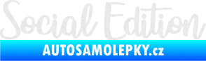 Samolepka Social edition nápis Ultra Metalic bílá