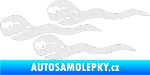 Samolepka Spermie levá Ultra Metalic bílá
