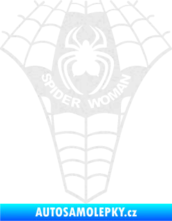 Samolepka Spider woman pavoučí žena Ultra Metalic bílá