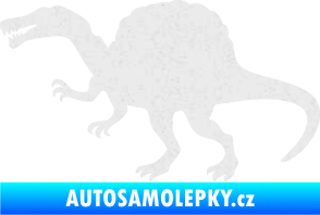 Samolepka Spinosaurus 001 levá Ultra Metalic bílá