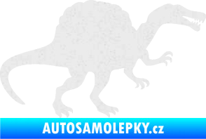 Samolepka Spinosaurus 001 pravá Ultra Metalic bílá