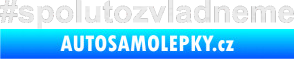 Samolepka #spolutozvladneme Ultra Metalic bílá
