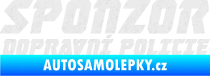 Samolepka Sponzor dopravní policie 002 Ultra Metalic bílá