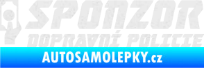 Samolepka Sponzor dopravní policie 004 Ultra Metalic bílá