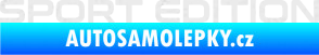 Samolepka Sport edition 006 nápis Ultra Metalic bílá