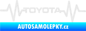 Samolepka Srdeční tep 022 toyota Ultra Metalic bílá