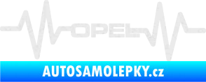 Samolepka Srdeční tep 029 Opel Ultra Metalic bílá