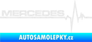 Samolepka Srdeční tep 035 levá mercedes Ultra Metalic bílá