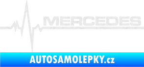 Samolepka Srdeční tep 035 pravá mercedes Ultra Metalic bílá