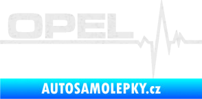 Samolepka Srdeční tep 036 levá Opel Ultra Metalic bílá