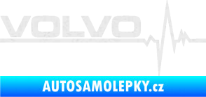 Samolepka Srdeční tep 037 levá Volvo Ultra Metalic bílá