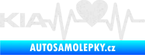 Samolepka Srdeční tep 048 levá Kia Ultra Metalic bílá