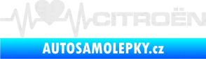 Samolepka Srdeční tep 056 pravá Citroen Ultra Metalic bílá
