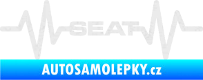 Samolepka Srdeční tep 061 Seat Ultra Metalic bílá
