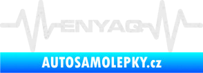 Samolepka Srdeční tep 063 Enyaq Ultra Metalic bílá