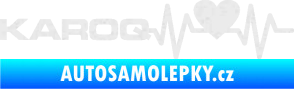 Samolepka Srdeční tep 068 levá Karoq Ultra Metalic bílá