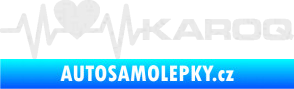 Samolepka Srdeční tep 068 pravá Karoq Ultra Metalic bílá