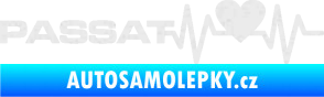 Samolepka Srdeční tep 077 levá Volkswagen Passat Ultra Metalic bílá
