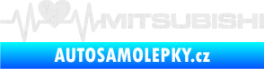Samolepka Srdeční tep 082 pravá Mitsubishi Ultra Metalic bílá