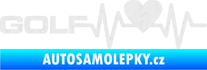 Samolepka Srdeční tep 084 levá Volkswagen Golf Ultra Metalic bílá