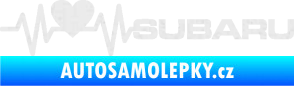 Samolepka Srdeční tep 086 pravá Subaru Ultra Metalic bílá