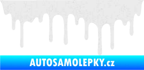 Samolepka Stékající skvrna 008 levá Ultra Metalic bílá