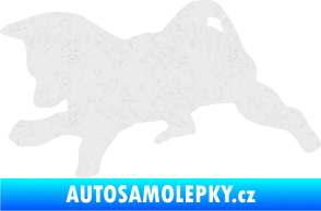 Samolepka Štěňátko 002 levá německý ovčák Ultra Metalic bílá